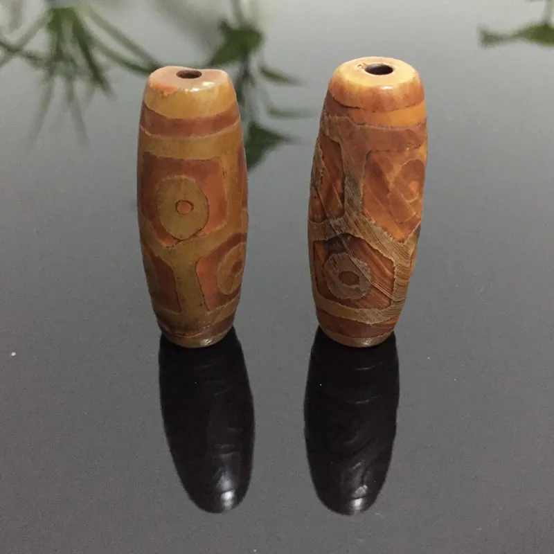 1 шт. 40 мм натуральные тибетские дзи Бусы из камня Агата Ретро винтажные