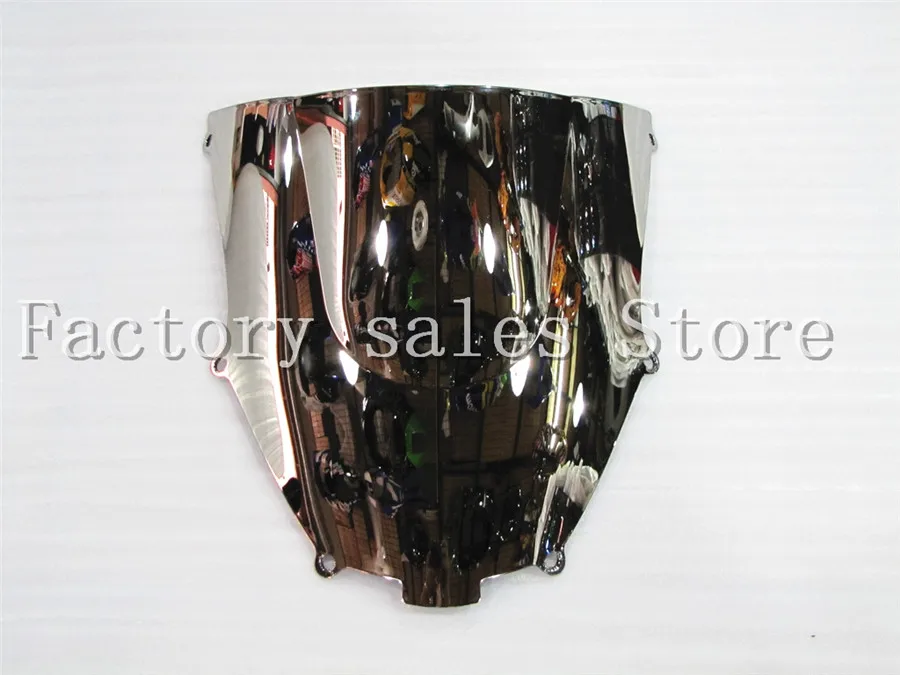 

For Kawasaki Ninja ZX9R ZX-9R 2000 2001 2002 2003 2004 2005 silver Windshield WindScreen Double Bubble 00 01 02 03 04 05