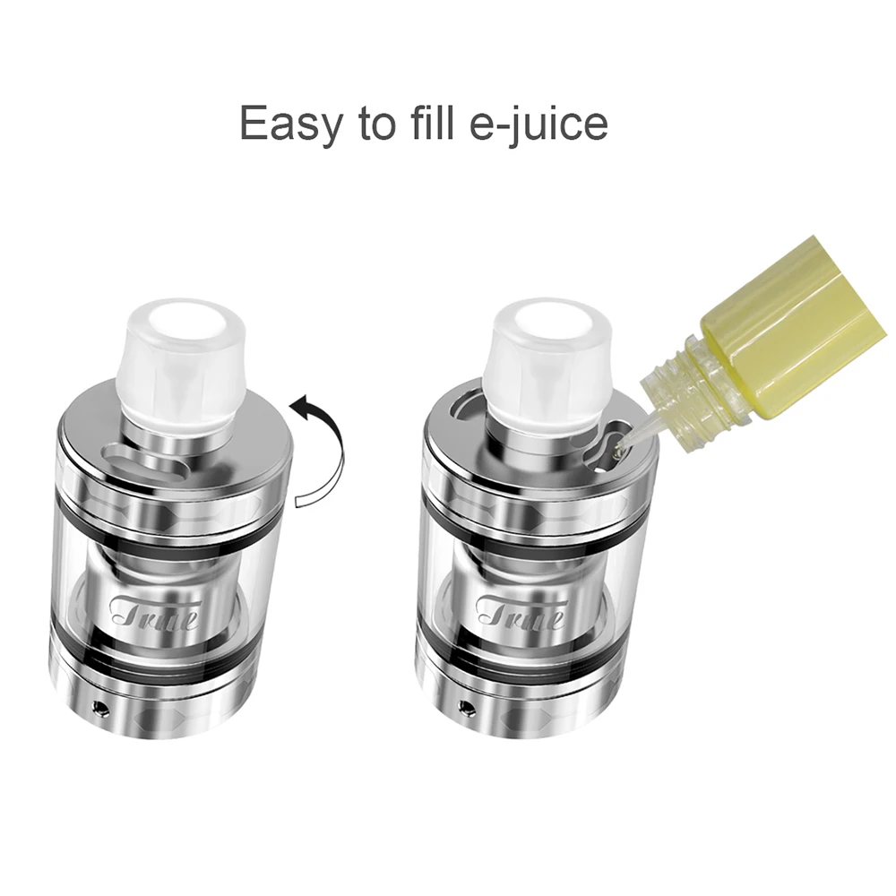 Ehpro True MTL RTA распылитель 510 резьба Регулируемая 2 0 мл 3 DIY одна катушка регулируемый