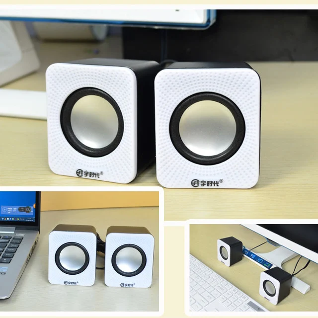 Itek мини Портативный проводной USB компьютера Динамик стерео сабвуфер двойной