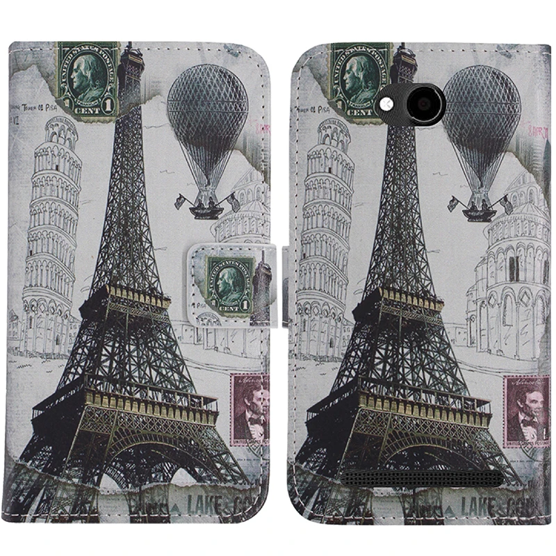 TienJueShi Fashion Flip Book Design Protect Leather Cover Shell Wallet Etui Skin Case For Konrow easy one 4 inch | Мобильные