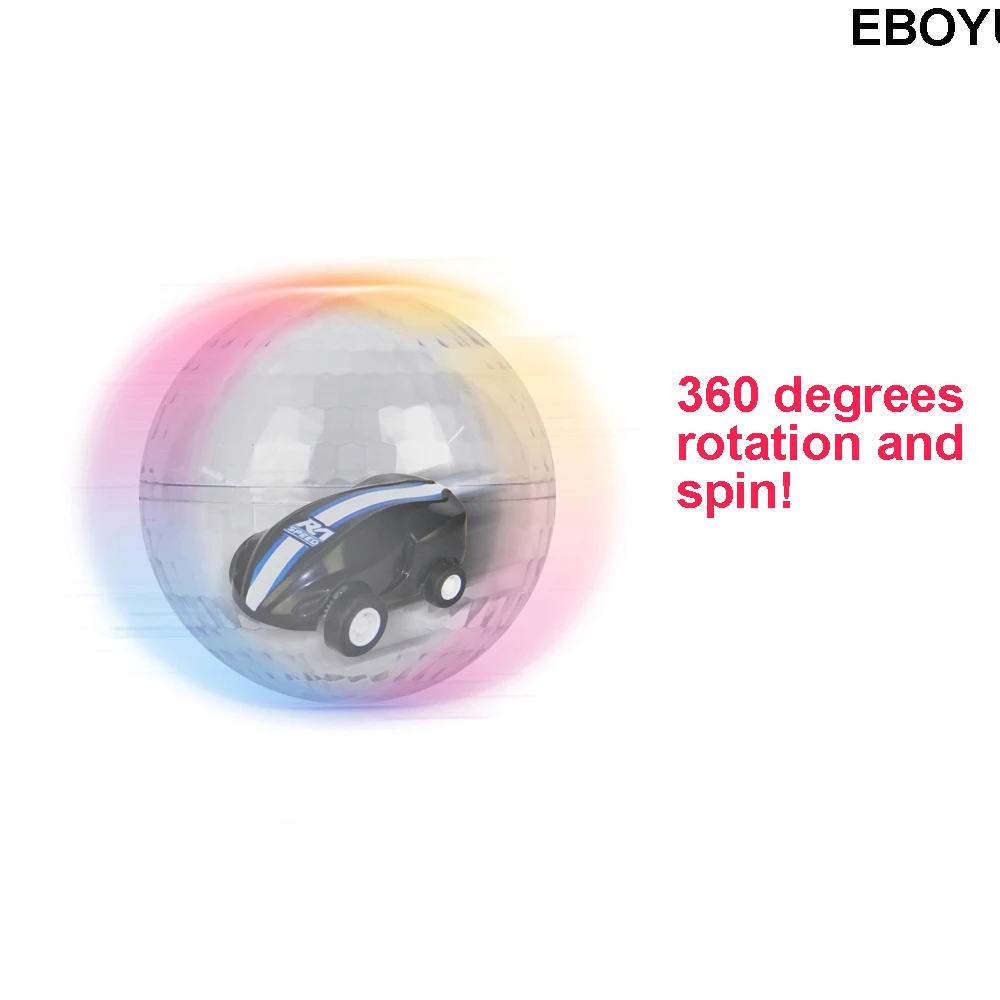 EBOYU F137 вращающийся ультра-Быстрый мини-автомобиль с крутым светильник