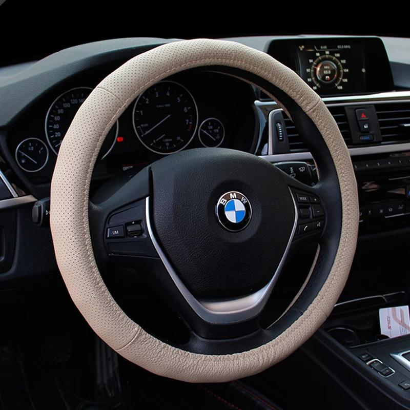 Бесплатная доставка кожаный автомобильный чехол на руль для Volkswagen VW Golf 4 Passat B5 1996