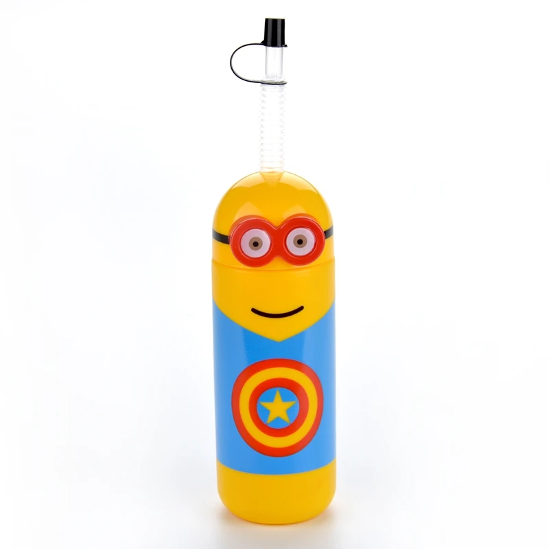 450ml wholesale water bottle cartoon soda bottles yellow Minions popular for milk tea beverage stores | Дом и сад