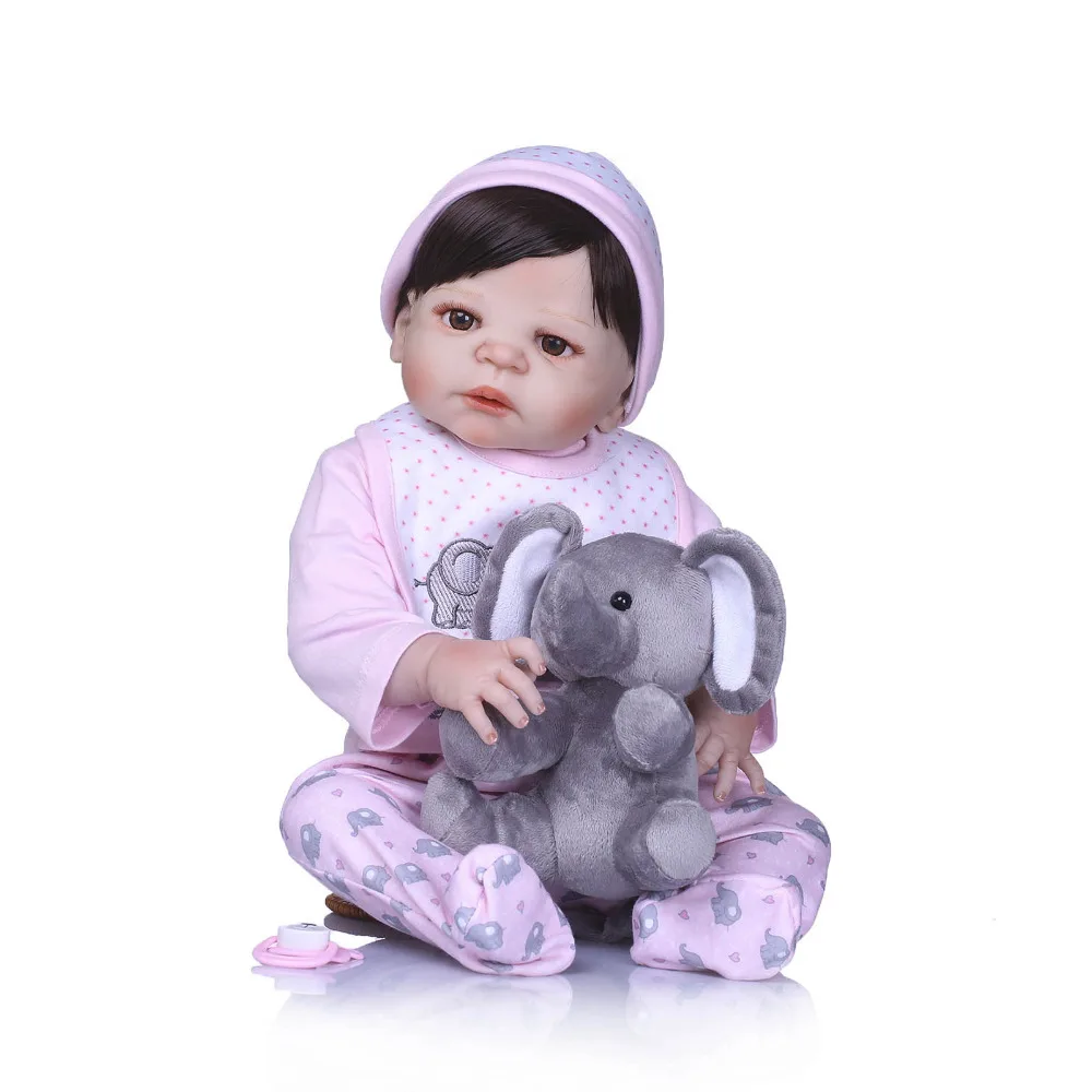 Nicery 22 дюйма 55 см кукла Bebe Reborn жесткая силиконовая игрушка для мальчиков и девочек