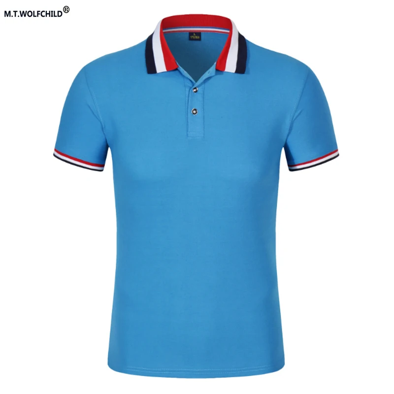Free shipping 2018 Summer Mens short sleeve hit color collar polo shirts casual solid men's polos Fashion slim mens tops |
