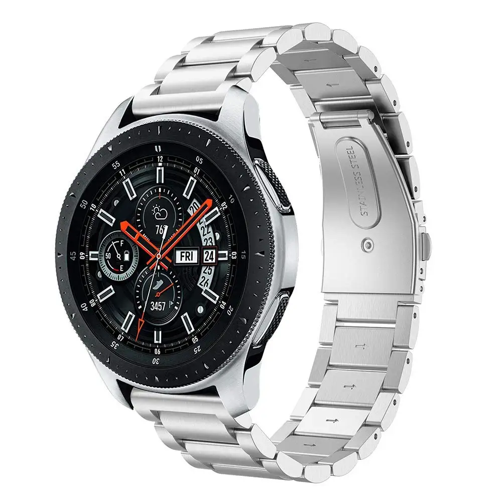 22 мм ширина универсальный ремешок из нержавеющей стали для samsung Galaxy Watch 46 мм/gear S3 Classic/S3 Frontier ремешок для часов металлический браслет