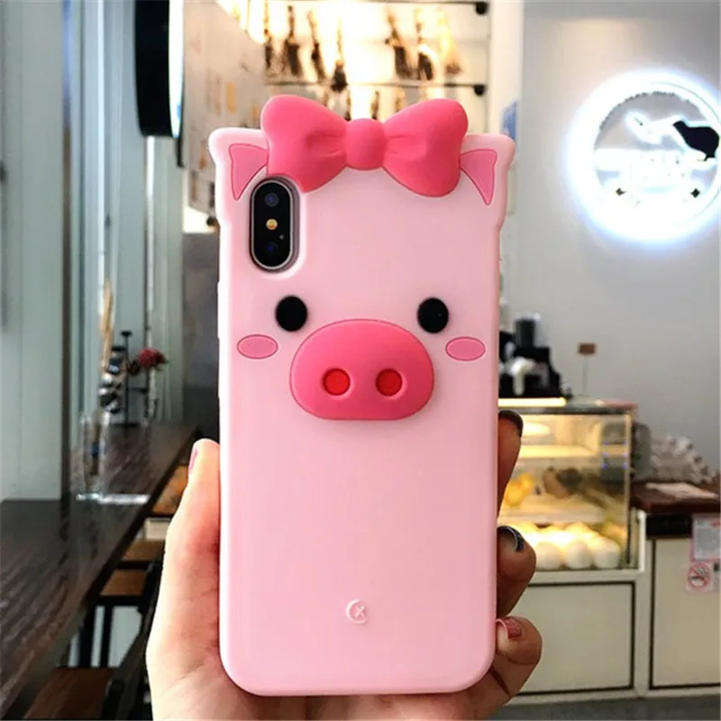 G11 3D мультфильм мягкий силиконовый чехол для телефона для iPhone 5S 6 6S 7 8 Plus милый мультфильм розовый единорог животное для iPhone X XR Xs Max чехол - Цвет: G11