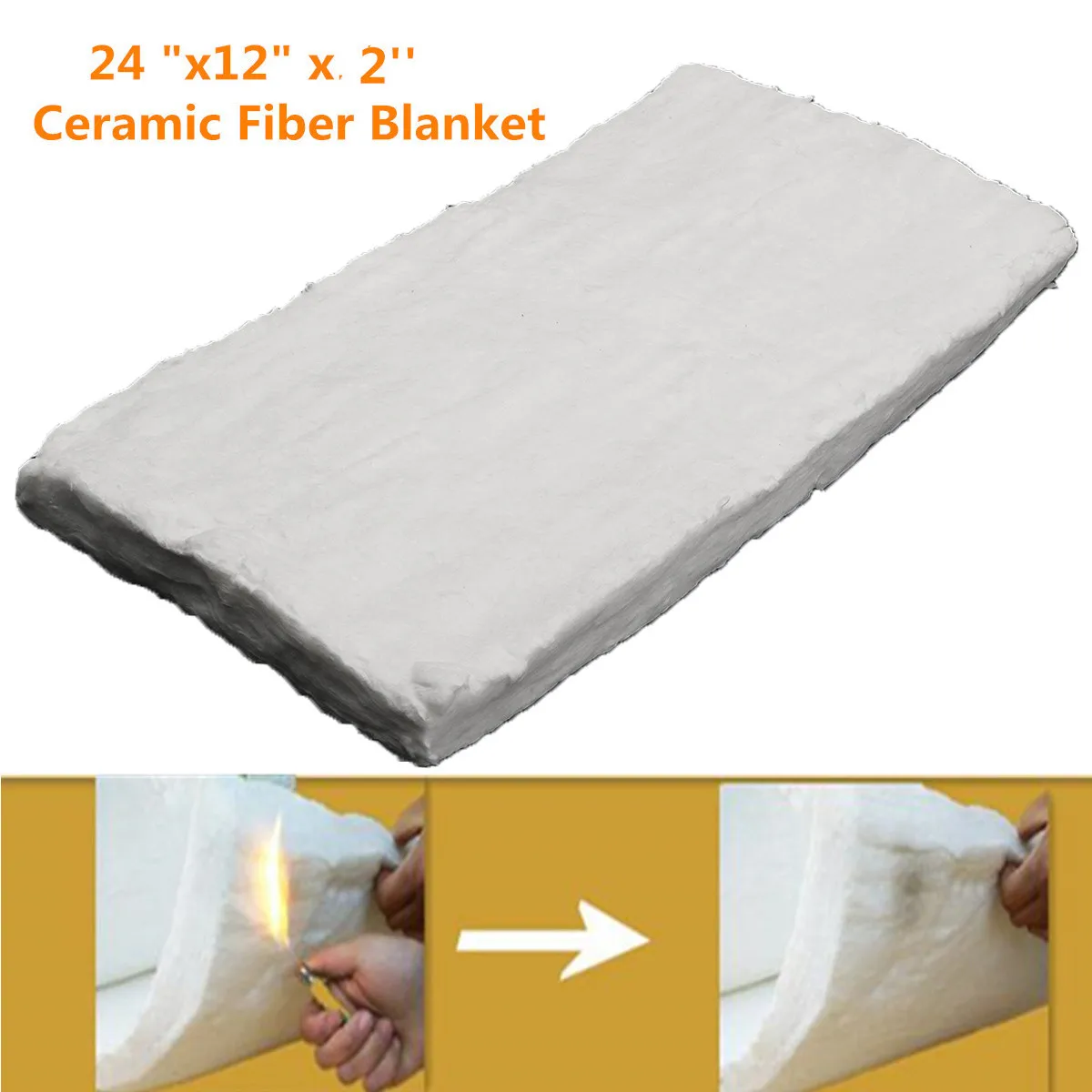 24 &quotx 12" x 2 "Алюминий силикат высокотемпературная изоляция Керамическое