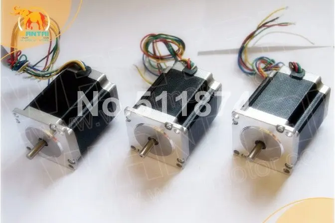 Отличный двигатель! Wantai 3 шт. шаговый двигатель Nema23 57BYGH627 3A 270oz-in 76 мм CE ROHS ISO CNC маршрутизатор Лазерная плазменная мельница для пены