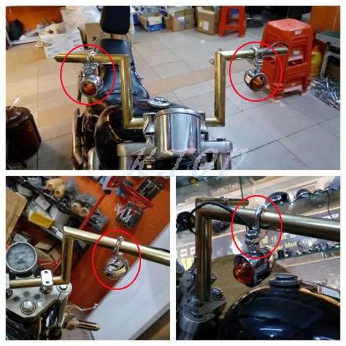 Хромированный зажим для руля поворотного сигнала 1 '✥ мм крепление адаптера