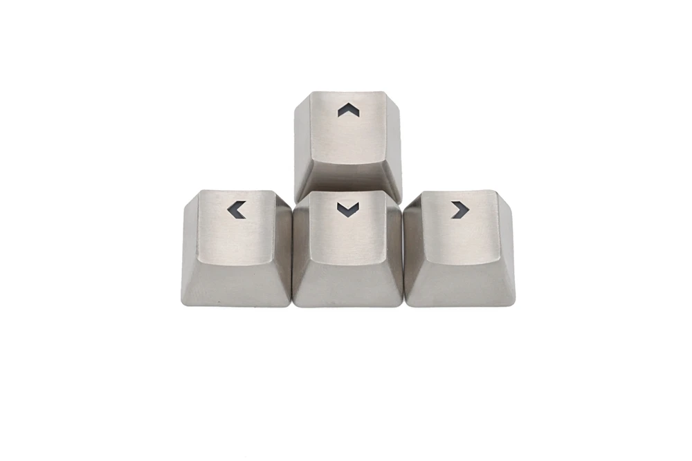 teamwolf stainless steel mx keycap silver color metal keycap for mechanical keyboard gaming key arrow key light through back lit free global shipping