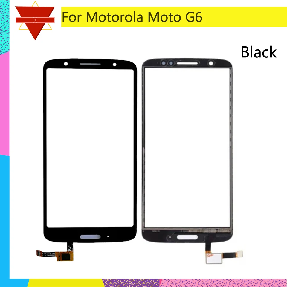 

10pcs\lot Origianl 5.7" touchscteen For Motorola Moto G6 XT1925 Touch Screen Digitizer Front Glass Panel Sensor NO LCD