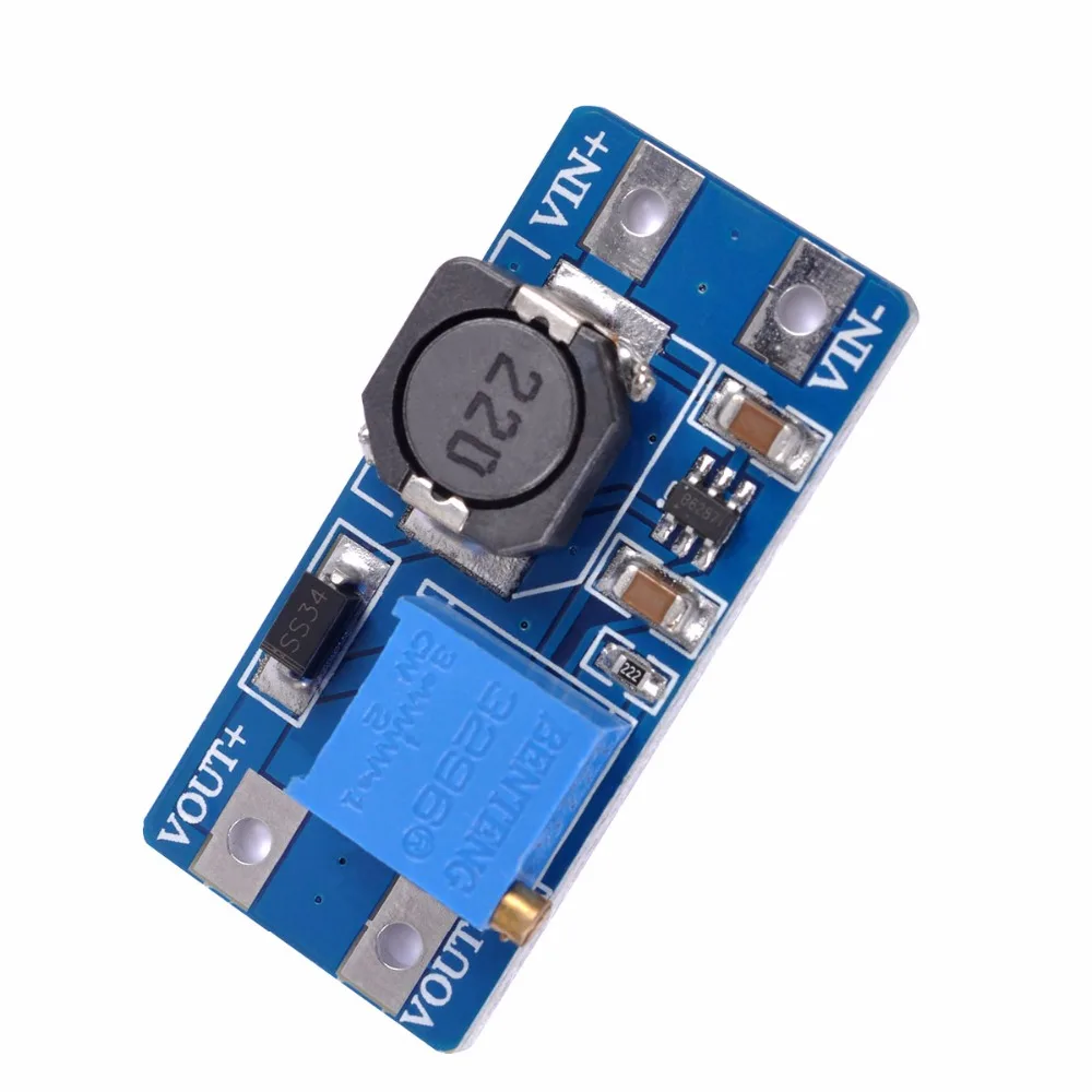 HoBiMart 10x mt3608 2a Макс dc-dc Повышающий Модуль питания MT3608 модуль усилителя 2A Плата #