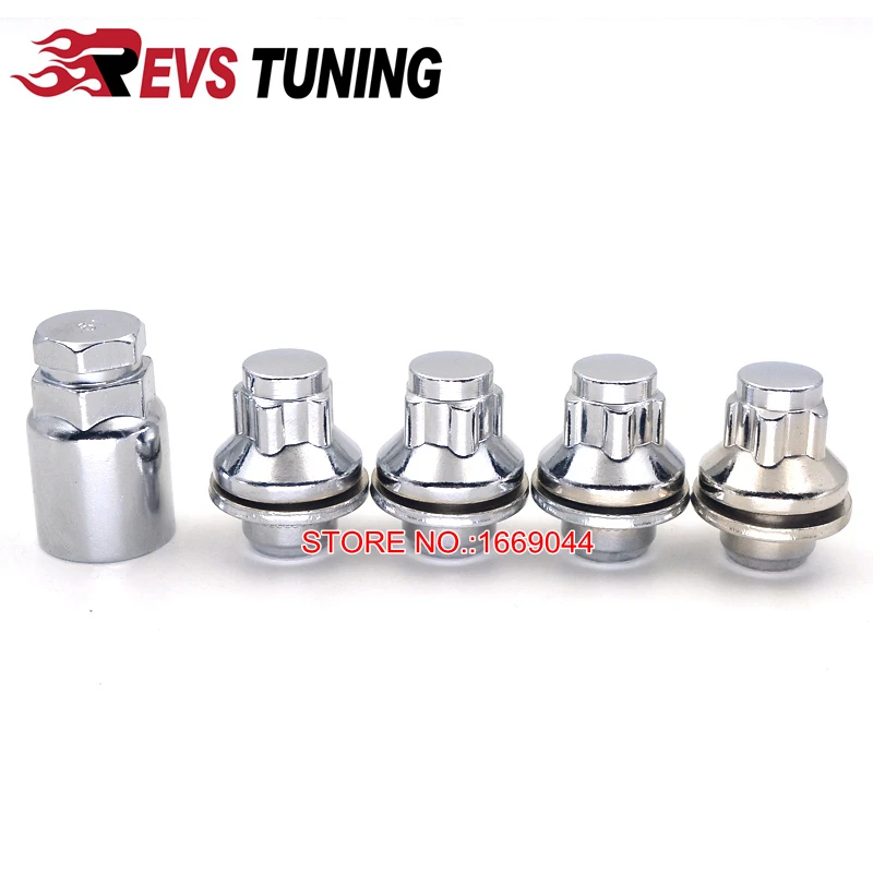 

4 шт. Сталь M12X1.5 Противоугонная Автомобильная обод колеса комплект входит фиксирующая гайка колеса гайки с ключом для Toyota