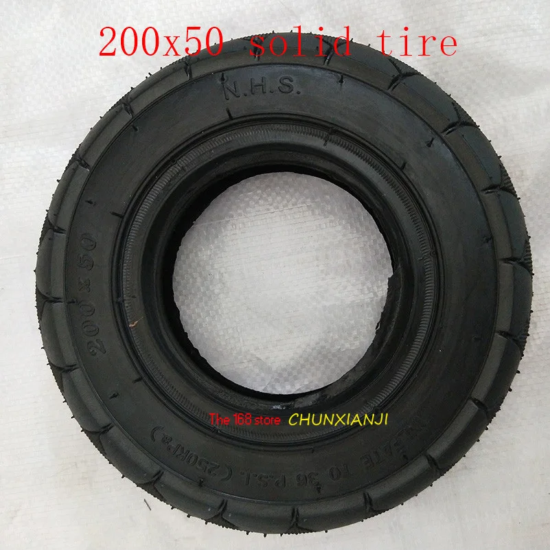Новейшая бескамерная шина 200x50 (8x2) сплошная/наполненная пеной 200*50 для скутера Razor