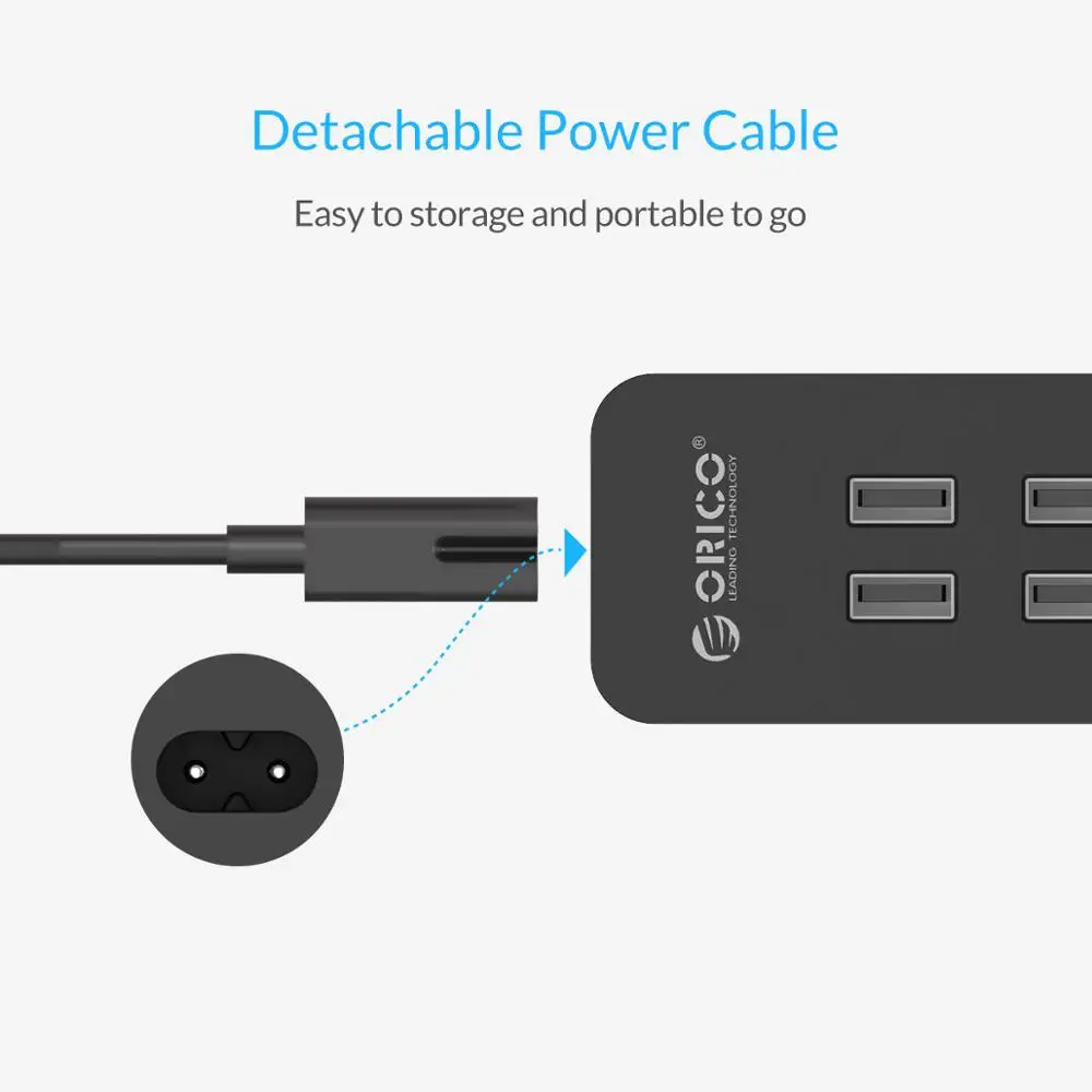 USB зарядное устройство ORICO с 4 портами 5V2.4A мобильный телефон быстрая зарядка
