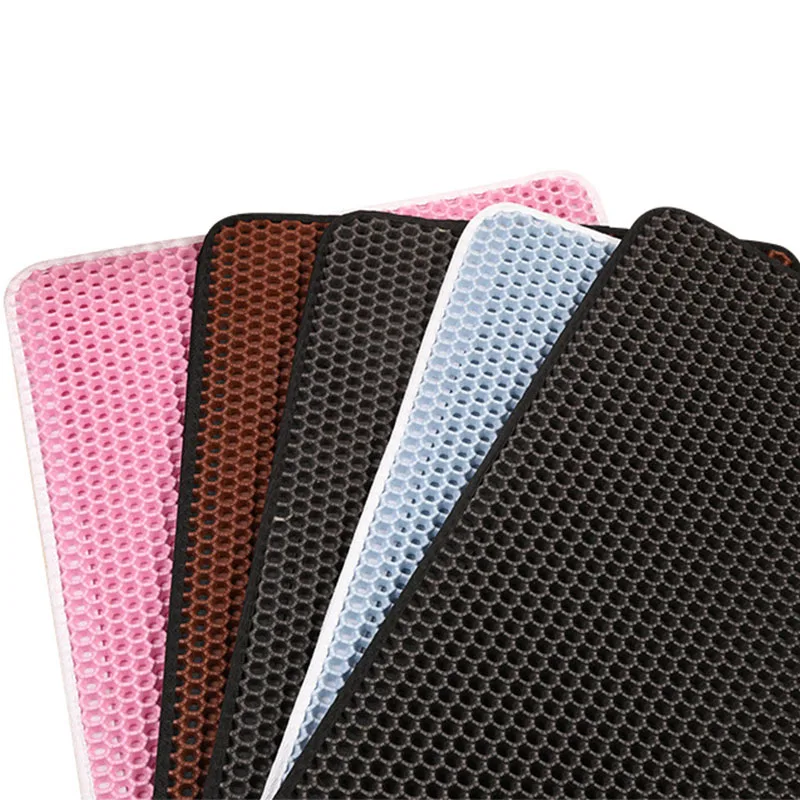 

Cat Litter Mat Layer Foldable Waterproof EVA Double-Layer Cats Mat Portable Bottom Non-slip Litter Cat Bed Pet supplies
