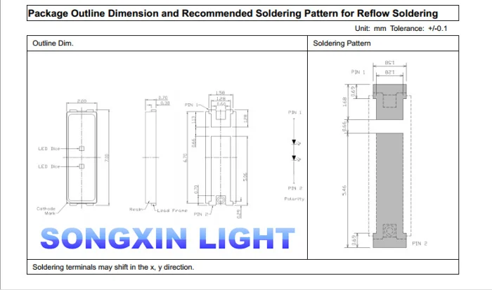 500 шт./лот 7020 SMD LED белый диодов светоизлучающий диод сторона 0 5 Вт Холодный CW