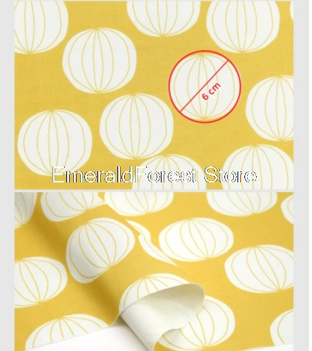 High quality imported cotton oxford cloth Nordic style printed fabric handmade DIY gold bag 90cmx150cm | Дом и сад