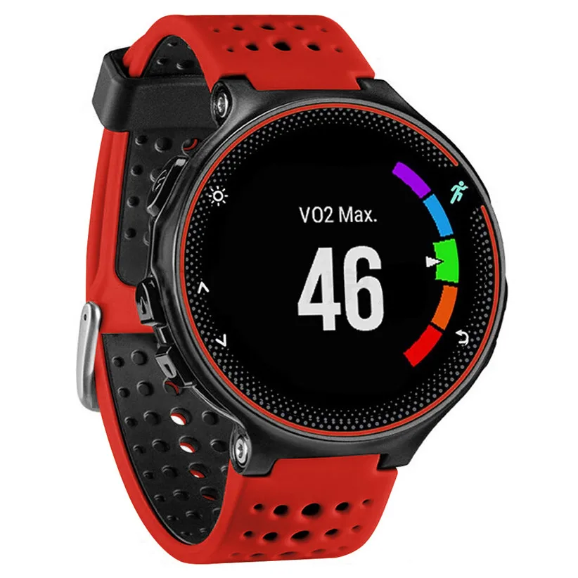 Мягкий силиконовый спортивный ремешок для смарт-часов сменный Garmin Forerunner 235 80619 |