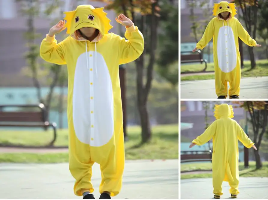 Костюм животного Косплэй для взрослых Пижама JP розовый голубой желтый тыквы Сова