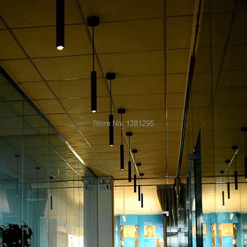 

Modern Aluminum Piper Tube Mini LED Architectural Cylinder Pendant Light Fixture 8W Surface Ceiling pendant Lamp luminaires