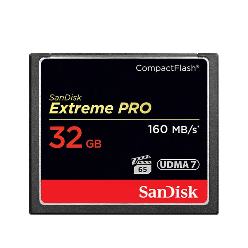 Карта памяти Sandisk Extreme Pro CF объемом 64 ГБ 32 16 128 компактная флэш карта до 160 МБ/с.