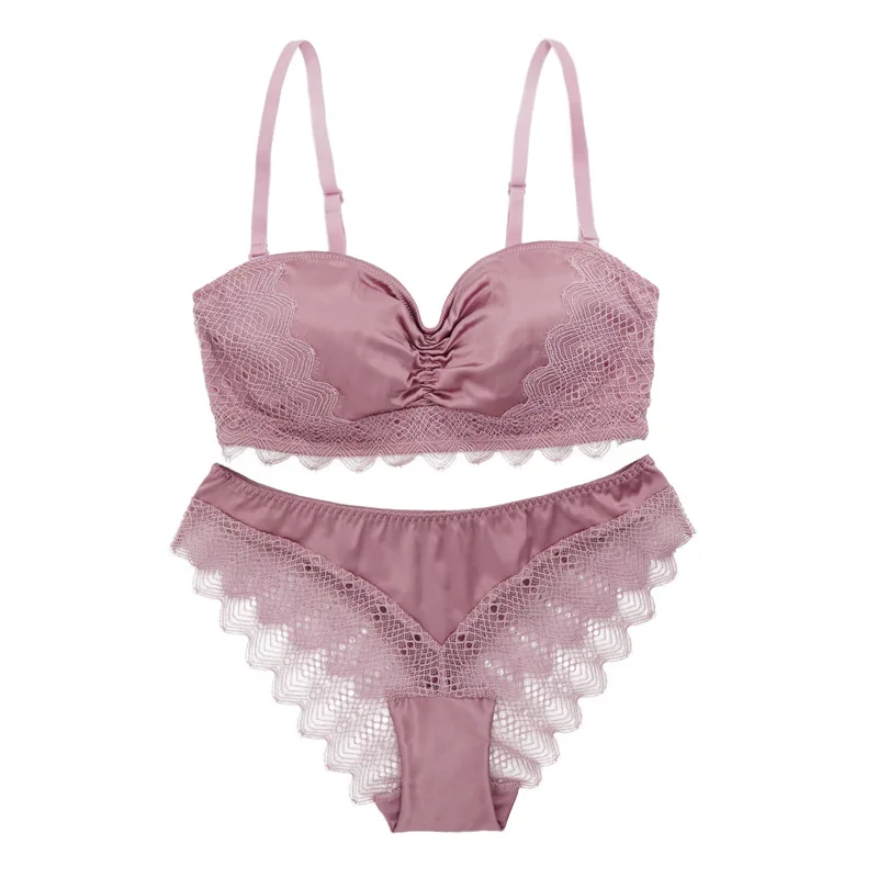 SP & CITY роскошные шелковые кружевные комплекты с бюстгальтером пуш ап винтажные