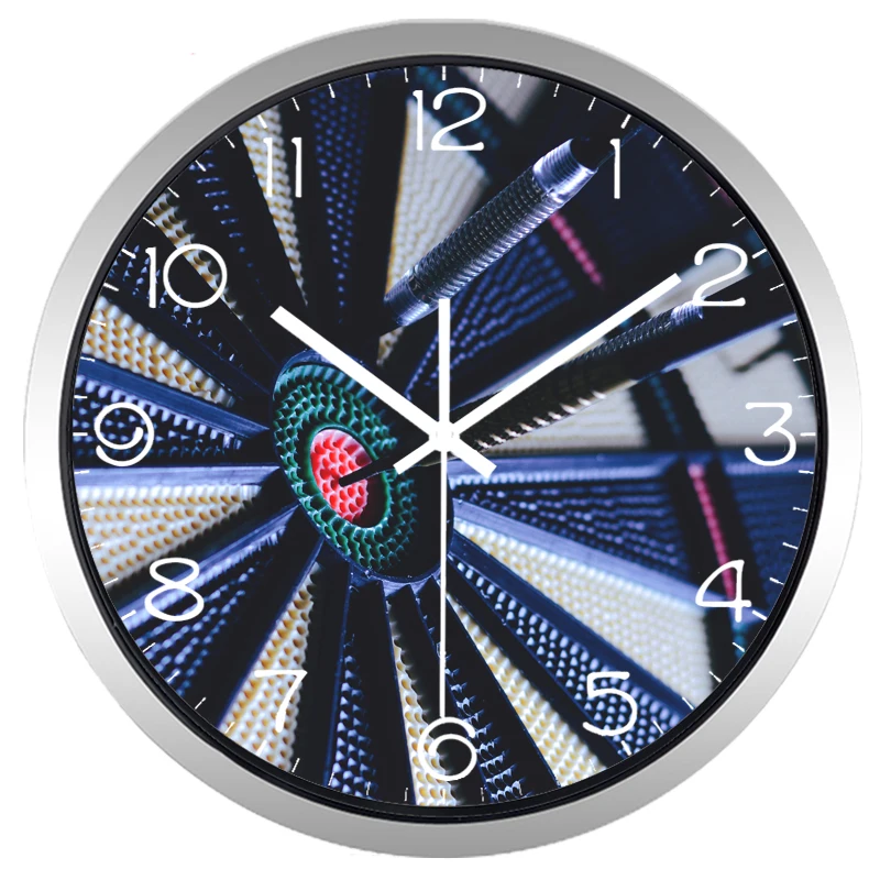 Настенные часы-дротики домашний декор бесшумные декоративные часы для