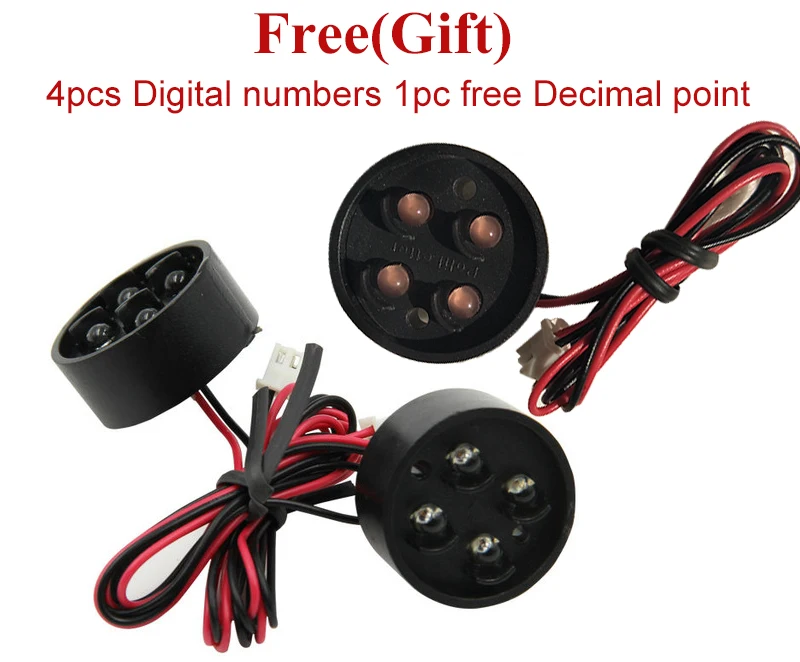 Уличный 7 семисегментный светодиодный цифровой номер 4 шт./лот 12 дюймов красный