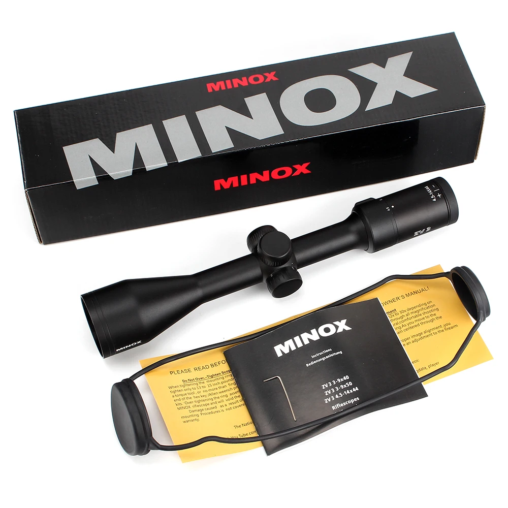 MINOX прицелы для охоты ZV 3 4 5 14X44 BDC 400 сетка Боковая регулировка параллакса