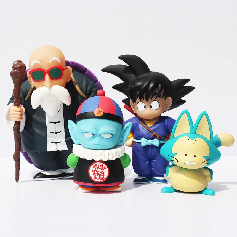 4 шт./компл. Dragon Balll Goku Каме сеннин ПВХ экшн Фигурки игрушки коллективная кукла для