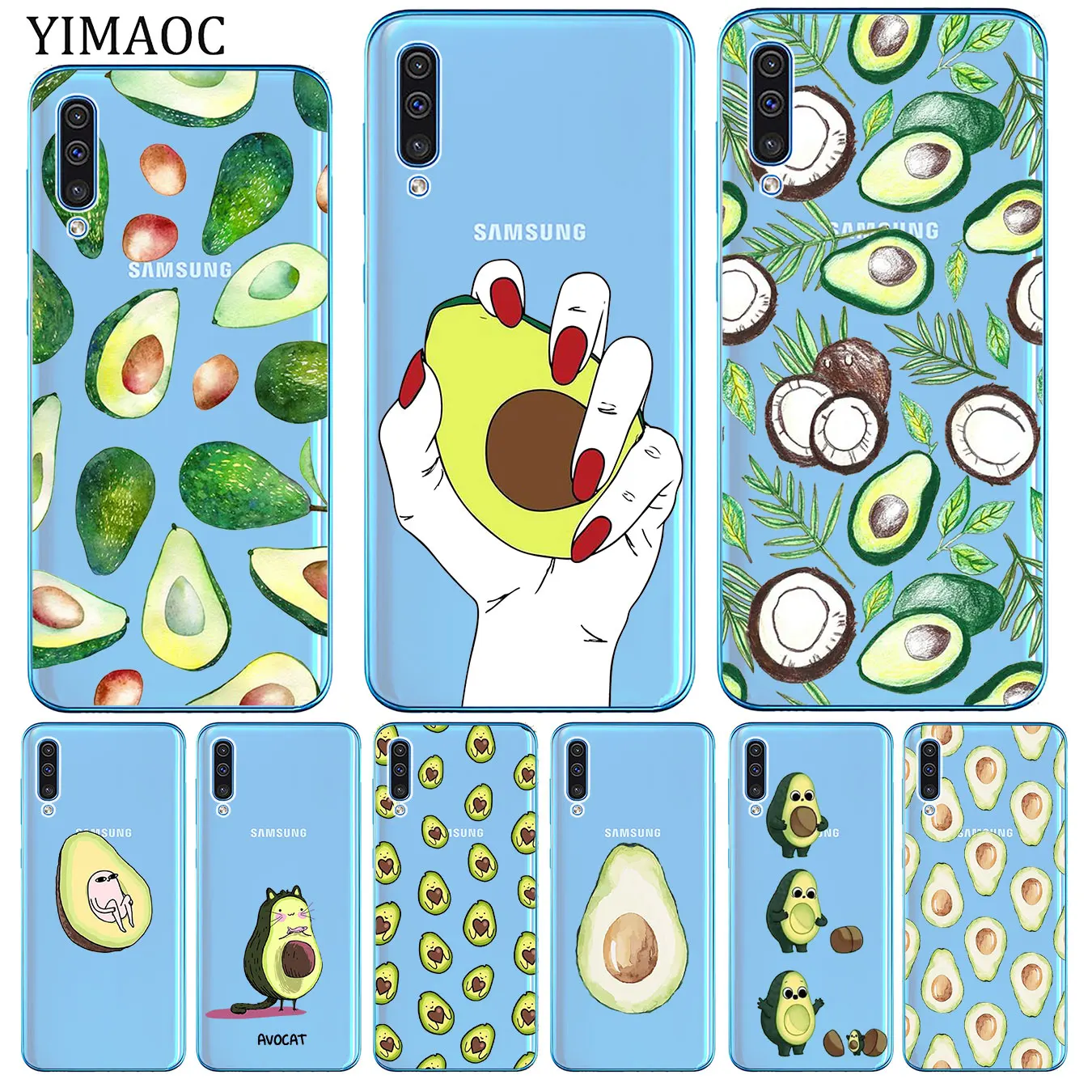 Мягкий силиконовый чехол YIMAOC для Samsung Galaxy A70 A60 A50 A40 A30 A20 A10 M10 M20 M30 M40 A20E|Бамперы| |