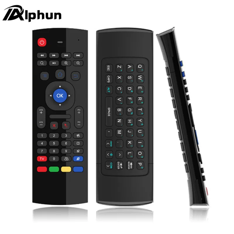 Пульт дистанционного управления Alpnun MX3 L Air mouse с подсветкой и беспроводной