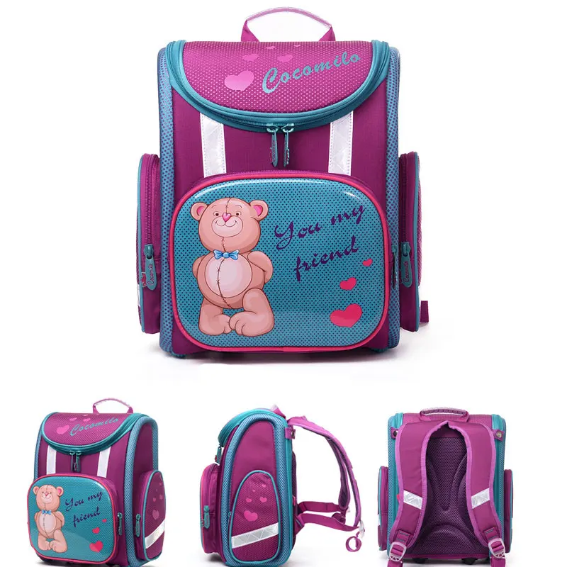 Школьные сумки для детей рюкзак высокое качество мультфильм печати ранцы Обувь