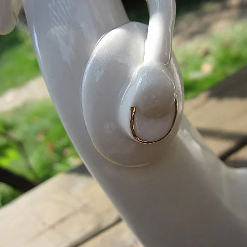 4 шт./компл. белый цвет керамический ангел леди торт Топпер свадебный душ Девушки