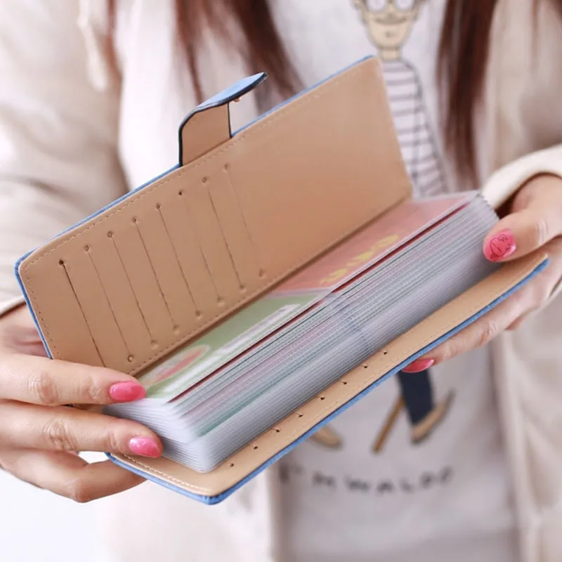 Id Card Holder женский кошелек для кредитных карт Кожаный organizador с отделением карточек