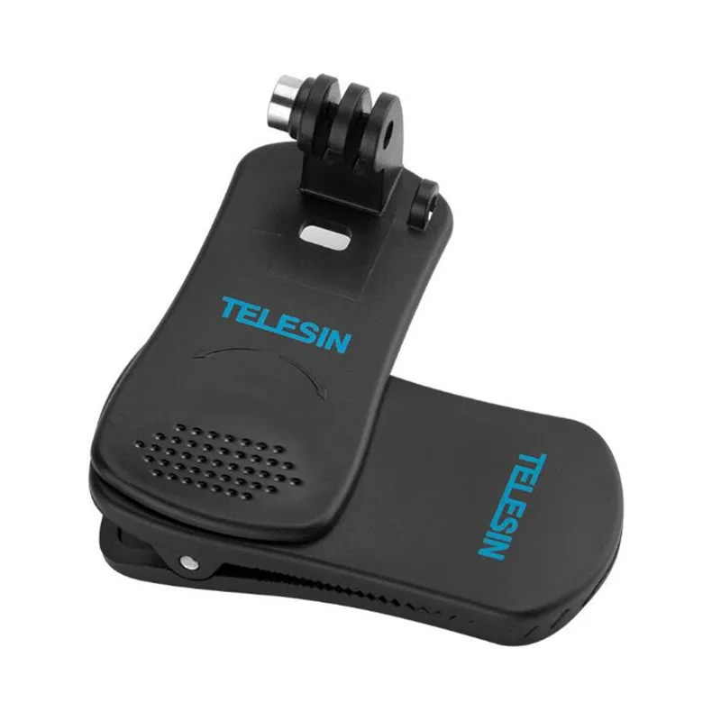 TELESIN экшн камера рюкзак зажим для GoPro Hero 6 5 4 3 360 поворотный Крепление Go Pro Xiaomi Yi 4K SJCAM