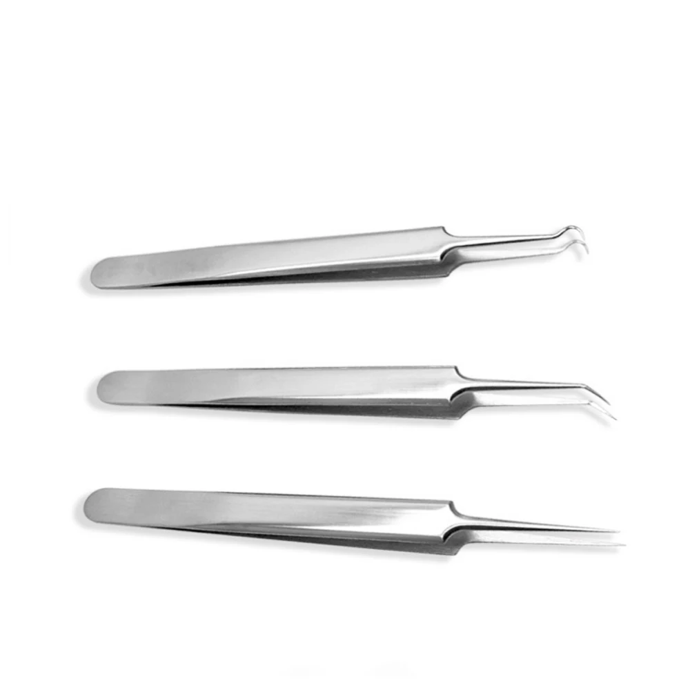 Новые игольчатый Пинцет для прыщей черная голова цыпок острым изгиб Gib голову