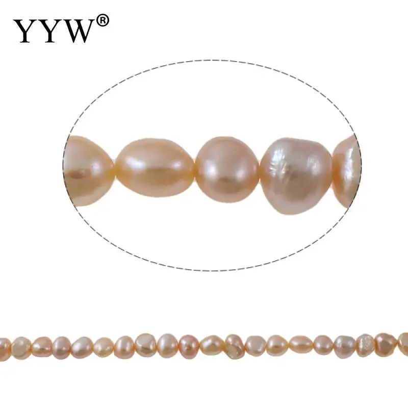 

Cultured Baroque Freshwater Pearl Beads natural pink 7-8mm Approx 0.8mm Sold Per Approx 14.5 Inch Strand