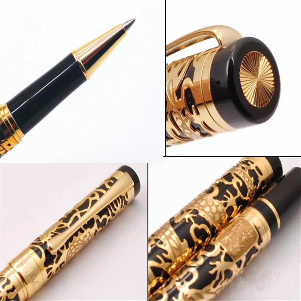 Роскошное Качество Jinhao 5000 век дракон подарок бизнес офис Средний Перо роллер