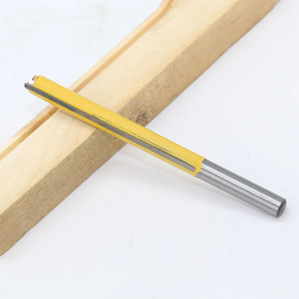 Фрезерный станок с ЧПУ 8 мм хвостовик фрезы с подшипником для дерева шаблон Вольфрам 8*3/8*77 Карбид длинный прямой нож