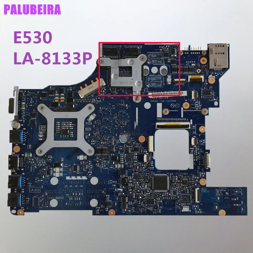 Материнская плата для ноутбука Lenovo E530 с 8 ЧИПАМИ Vga QILE2 LA 8133P DDR3 100%