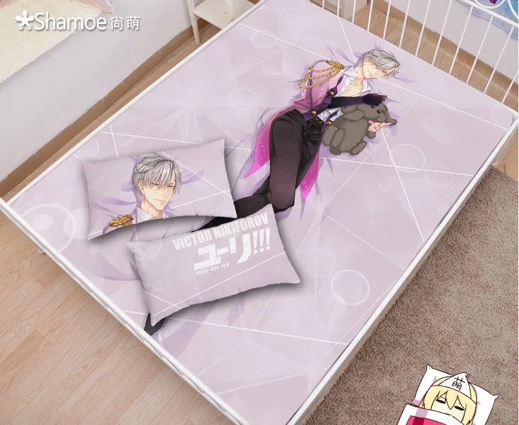 Чехол для матраса с рисунком японского аниме YURI on ICE Victor Nikiforov простыня покрывало