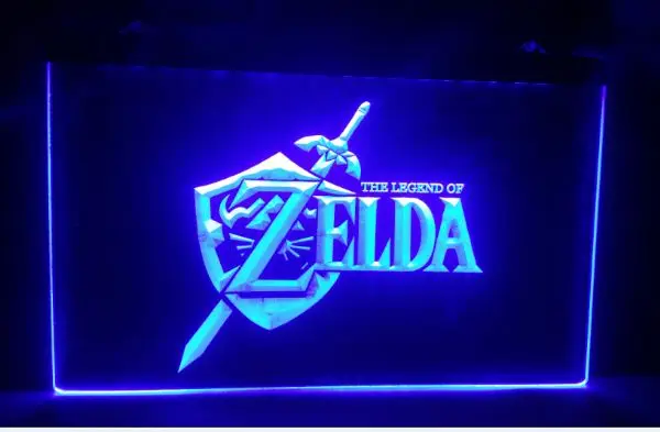 Видеоигра Legend of Zelda пивной бар паб клуб 3d вывески светодиодный светодиодная