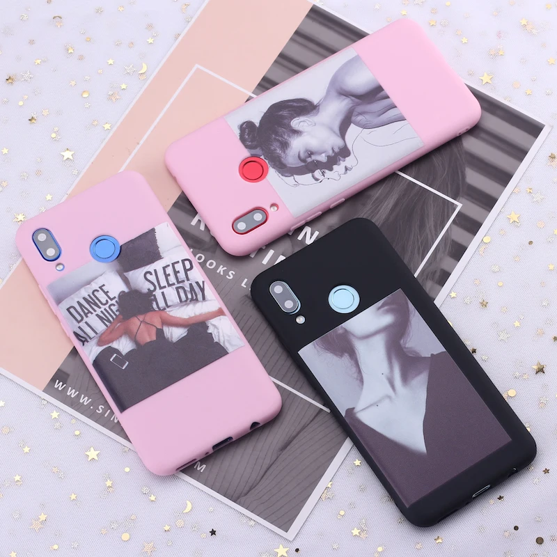 Для Huawei Honor Mate 10 20 Nova P20 P30 P40 P Smart Girl Harajuku модный классный силиконовый чехол для