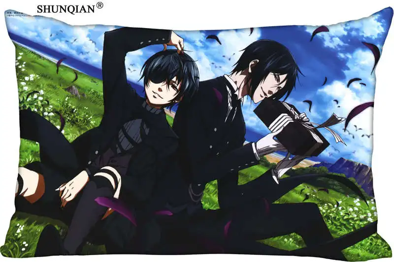 Ciel Phantomhive Прямоугольная подушка крышка Размеры 45x35 см (с одной стороны) печать на