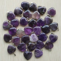 2018 fashion hot sale good quality natural stone heart pendant pendulum pendants charms 50pcslot wholesale free shipping