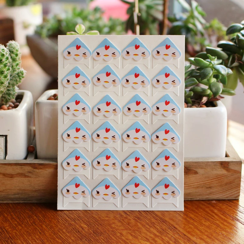 120 шт./лот 5 листов DIY милые маленькие Угловые бумажные наклейки с животными для